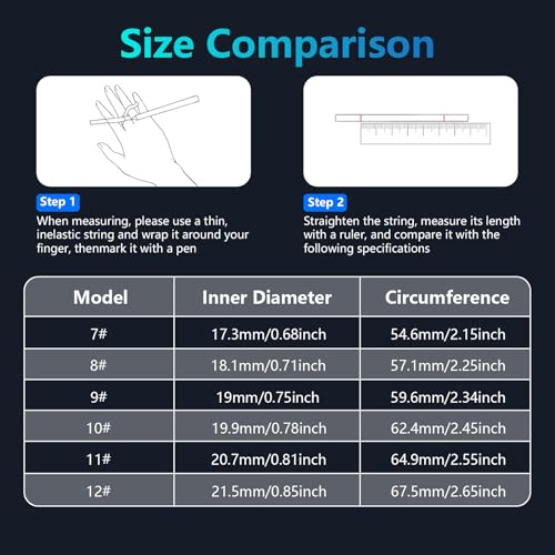 Smart Ring for Women Men Fitness Tracker with Heart Rate, Blood Oxygen, Step, Sleep Monitoring, IP68 Waterproof Fitness Ri...