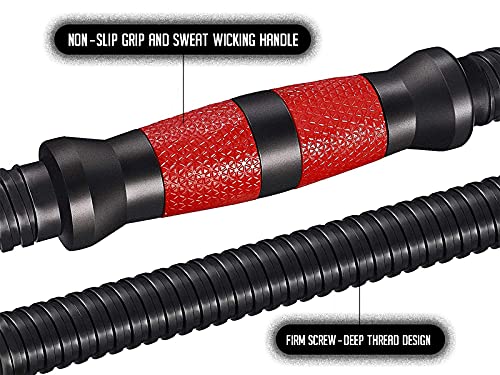2021 High Performance Parts Adjustable Weight Dumbbell Barbell Kit with Ab Roller 88LB / 110LB Home Workout Equipment (88)...