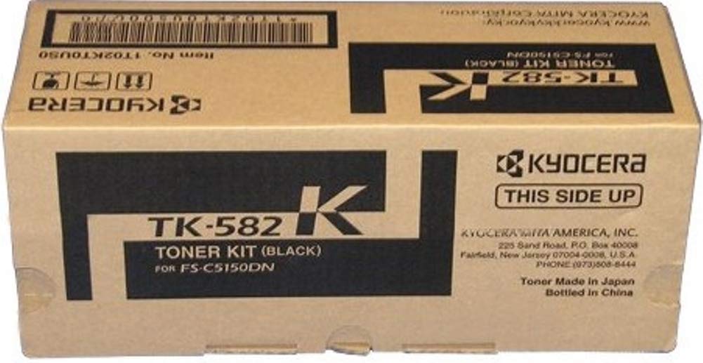 Kyocera Tk582K High-Yield Toner, 3,500 Page-Yield, Black