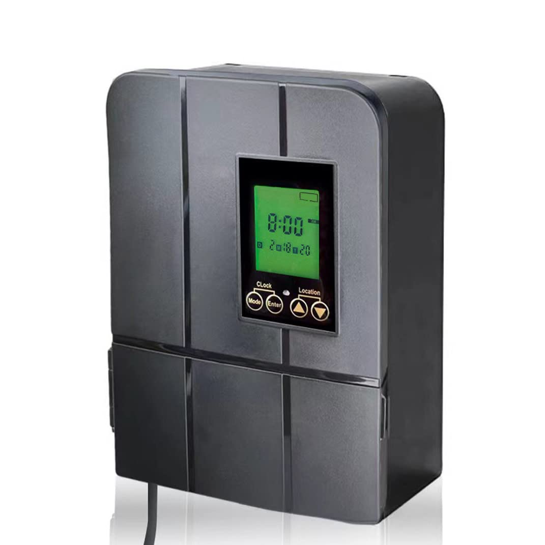 Wohenhao 200W Toroidal Landscape Lighting Transformer with Dusk-to-Dawn Timer, Black, Model 1400
