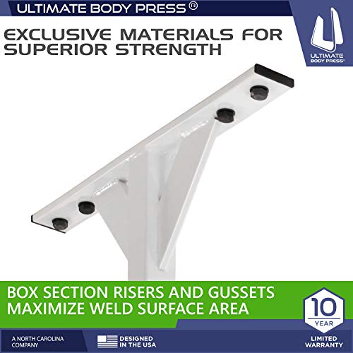 Wall or Ceiling Mount Pull Up Bar with 48” Straight Bar and 22” Risers, Double Wall Mounting Plates Fit 16” or 24” Studs a...