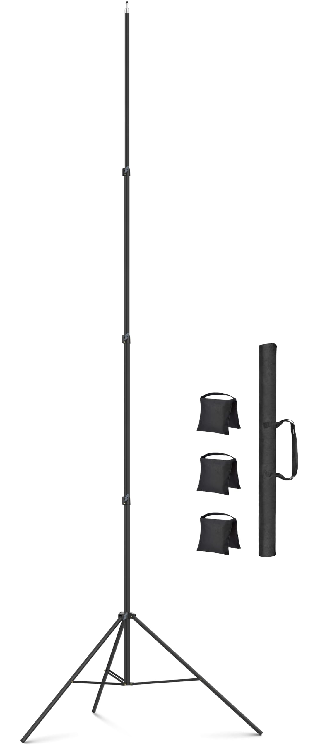 16.4' Sky High Tripod Tall Video Camera Sports Tripod Stand, Sdfghj 16.4ft/197inch/500cm Heavy Duty Photography Light Stand for Filming Recording Gopro Sport Game Photo