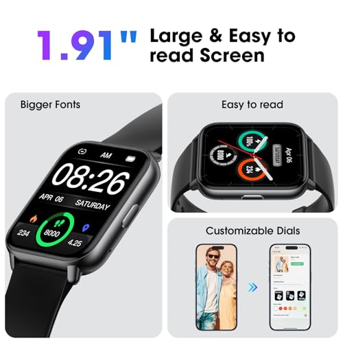 Kummel Smart Watch for Men Women, No App/Phone Required, Fitness Tracker with Pedometer, Bluetooth Call (Answer/Make Cal...