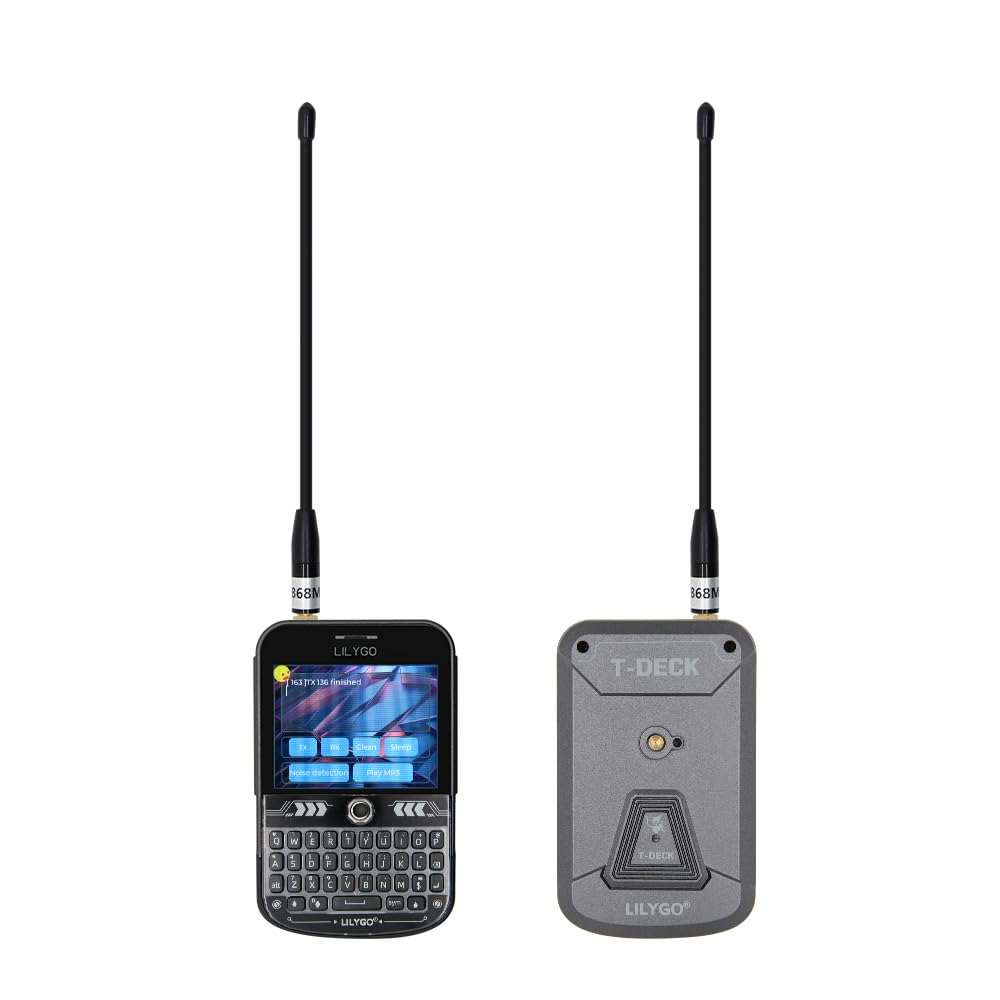 LILYGO T-Deck Plus ESP32-S3 915Mhz LORA-89 SX1262 Ulbox GPS 2.8-inch Display TTGO Development Board Black Keyboard External Antenna Strap ABS Shell