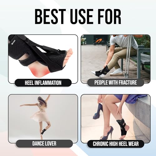 ELESIK Plantar Fasciitis Night Splint and Brace, Upgraded Planters Facetious Relief, Foot Drop and Achilles Tendonitis Rel...