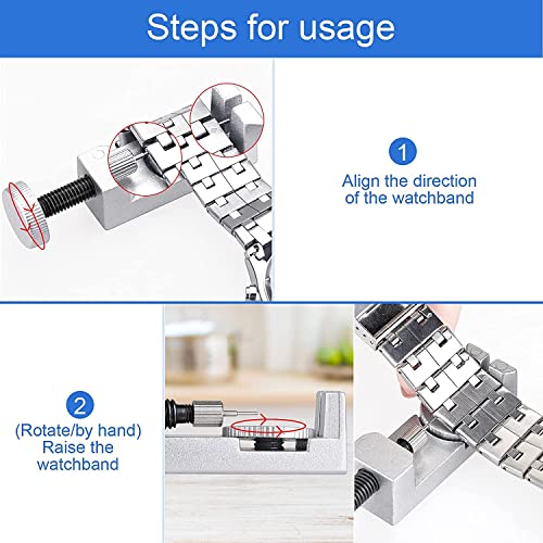 JOREST Watch Link Removal Tool Kit, Watch Band Tool for Watch Repair, Bracelet Adjustment, Replacement and Resizing, Watch...