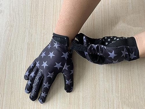 EXCEREY American Flag Style Cycling Gloves Mountain Bike Gloves with Gel Padding Breathable Mesh for Men/Women All-Season ...