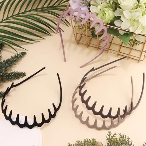 TOBATOBA Zig Zag Headbands for Women Glasses Wearers - Comfortable Comb Hairbands with Teeth Non Slip - Reducing Headache ...