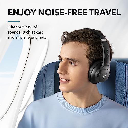 Soundcore by Anker Q20i Hybrid Active Noise Cancelling Headphones, Wireless Over-Ear Bluetooth, 40H Long ANC Playtime, Hi-...