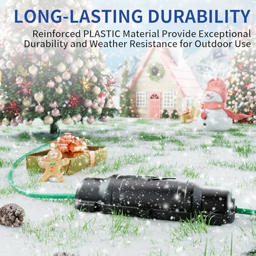 Cismorvex 3 Pack Outdoor Extension Cord Safety Cover with Waterproof Seal IP54 Water-Resistant, Weatherproof Electrical Co...