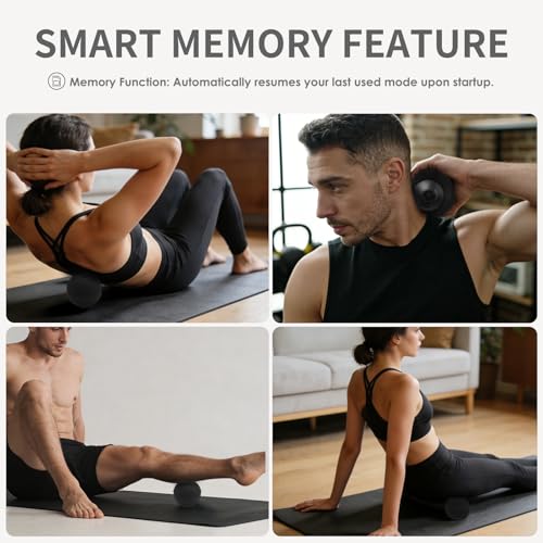 YIXIUTEN Heating Vibrating Massage Ball with 7 Modes & Memory Function for Myofascial Release, Deep Tissue and Trigger Poi...