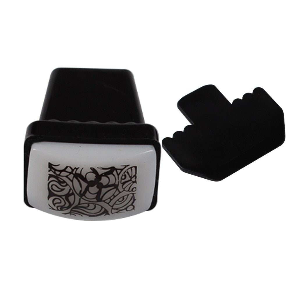 Finger Angel 10Pcs Nail Art Stamping Templates Manicure Tool Kit 10pcs Nail Stamping Plates+1Pcs Nail Stamper