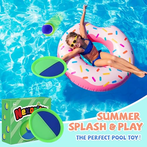 Toss and Catch Ball Set Beach Toys for Kids Outdoor Toys and Yard Games for Boys and Girls Improves Focus Great for Exerci...