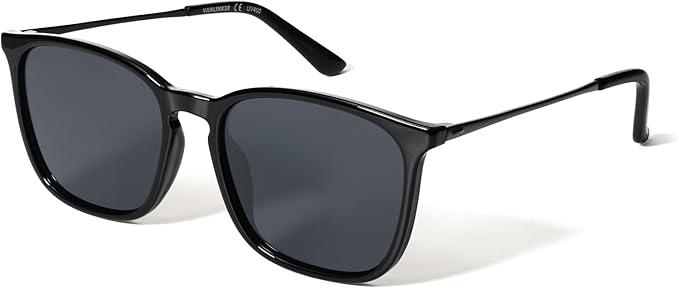 VANLINKER Vintage Square Polarized Sunglasses Men Women Classic Trendy Rectangle Metal Frame Sun Glasses VL9771