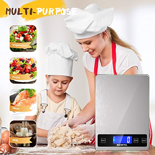 BACK KTCL''Cooking Master' 22lb Digital Kitchen Scale,Food Scale Measures in Grams and Ounces for Weight Cooking Baking,1...