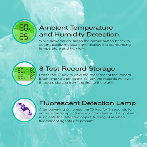 Skin Hydration Tester Monitor - Professional Portable Digital Corneometer Facial Moisture Analyzer Meter Tool - Multifunct...