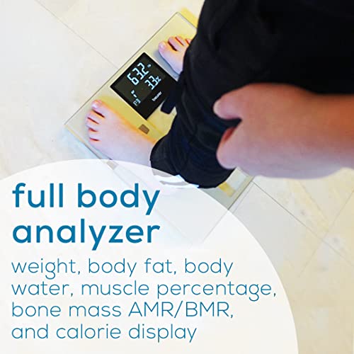 Beurer BF70 Body Fat Scale, Weight, Water & More, Smart Digital Scale for Full Body Analysis, BMI & Calorie Display, App S...