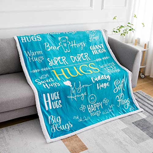Piwaka Hug Blanket for Women - Get Well Gifts for Comfort & Care, Cozy Soft Flannel Fleece Throw, Surgery Recovery, Thinki...