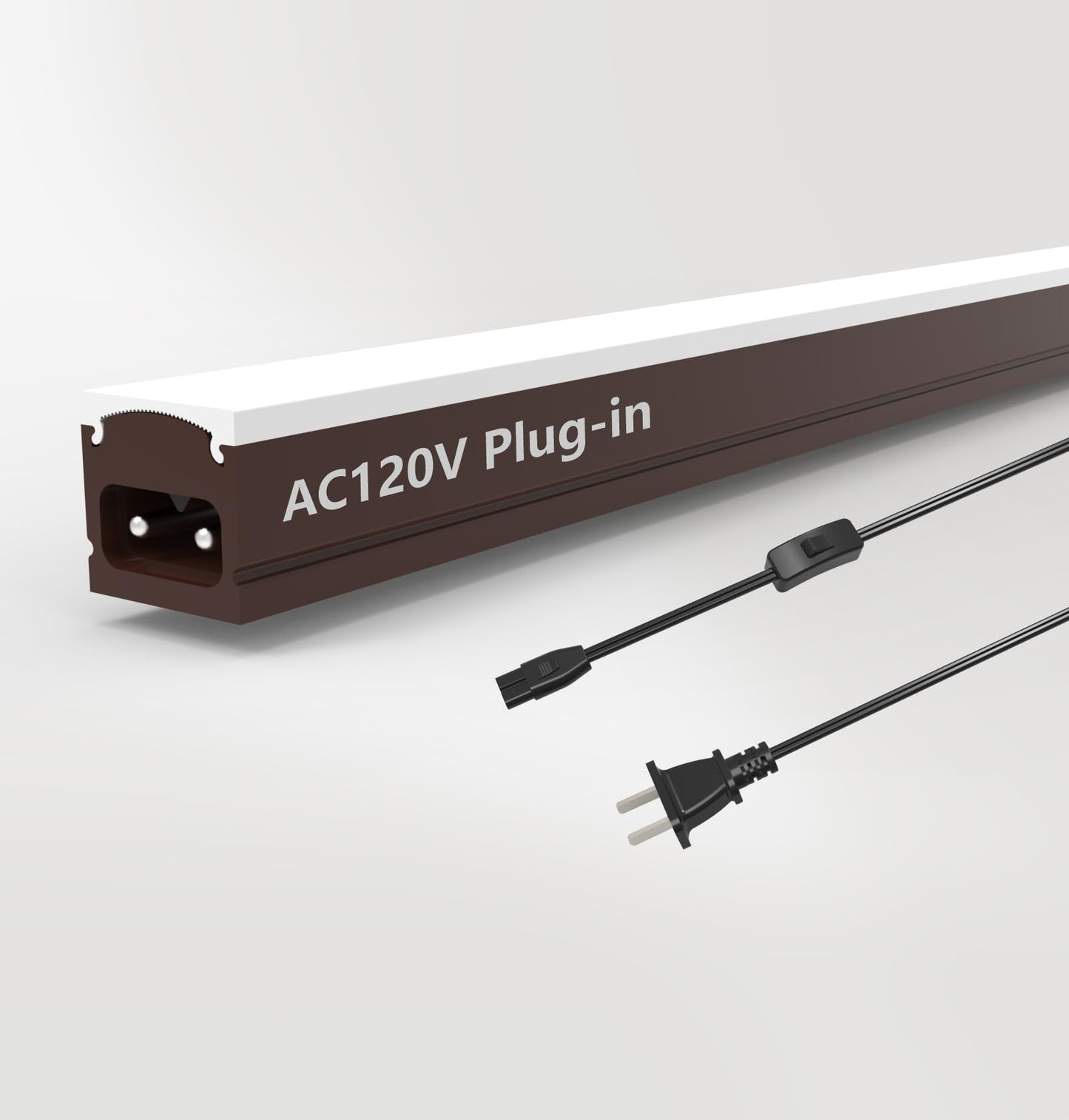 Leetdud Under Cabinet Lighting Plug In  16 Inch 1 Pc  Linkable Ac120V 3Cct 3000K/4000K/5000K Ultra Slim  Led Under Cabinet Lights For Counter Light  Kitchen  Shelf  Sink  Workshop  Desk  Bronze