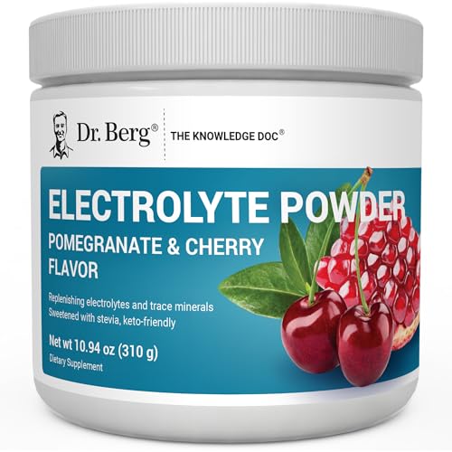 Dr. Berg Zero Sugar Hydration Keto Electrolyte Powder - Enhanced w/ 1000 mg of Potassium & Real Pink Himalayan Salt (NOT T...