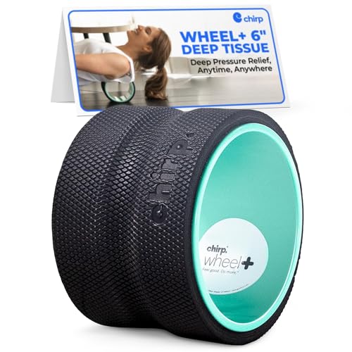 Chirp Wheel Foam Roller - Targeted Back & Neck Pain Relief, Muscle Massage, Trigger Point Therapy, High-Density Foam Tool ...