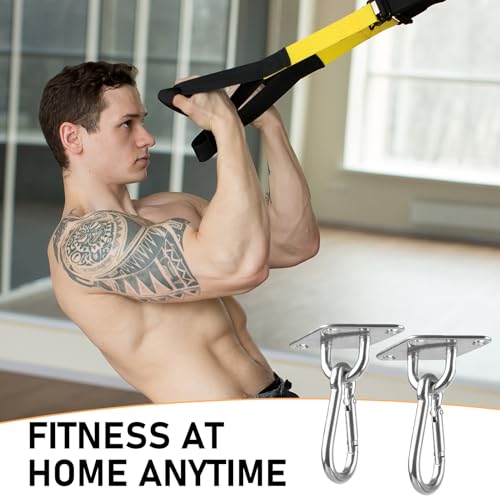 Wall Mount for Resistance Bands, Workout Anchors Wall Resistance with Hook for Fitness Bands, Space Saving Workout Equipme...