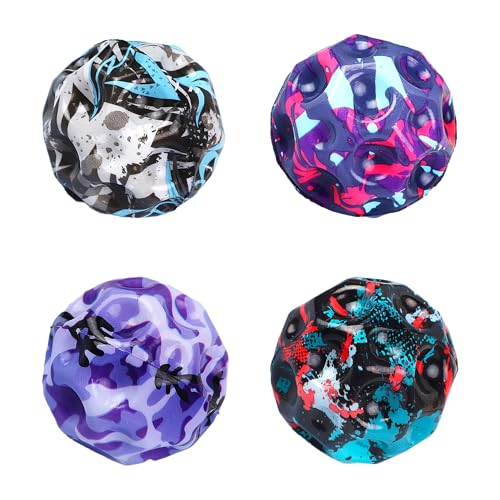Tendry Moon Ball, Extreme High Bouncing Ball Moon Shape for Kids of All Ages, Improve Hand-Eye Coordination, Easy to Grip ...