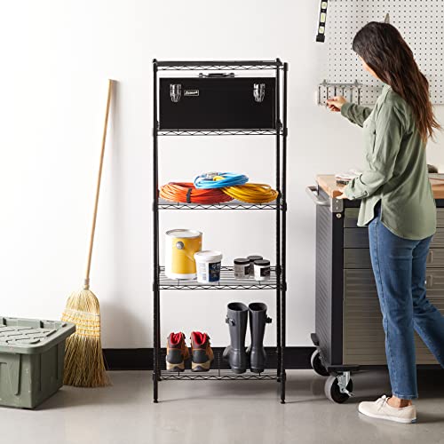 Amazon Basics 5-Shelf Multipurpose Adjustable Sturdy Steel Storage Shelving Unit, Easy Assembly, 13.4" D x 23.2"W x 60"H, ...