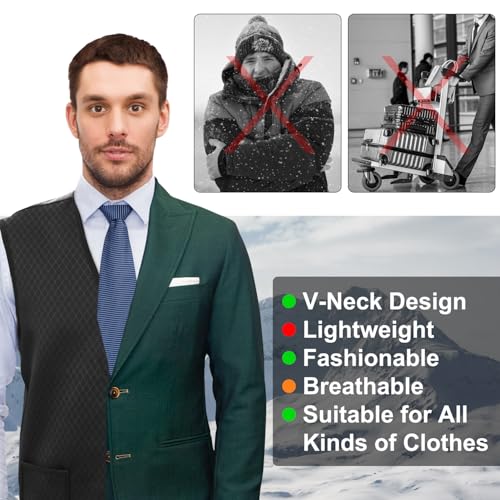 TZLLMFU Heated Vest for Men Women - Heating Vest with Battery, Dual-Control Heated Clothing for Cycling Hunting Hiking