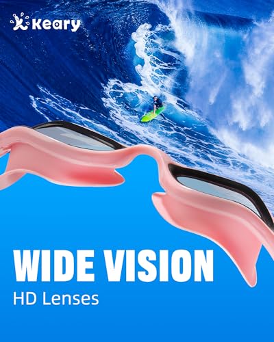 Keary Goggles Swimming Adult Swim Goggles for Men Women Swimming Goggles Youth UV Protection Anti-Fog Pool Water Goggles