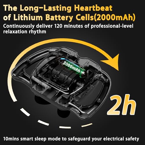 HYUVCX 24 Head Massage Gun Set, Massage Gun Deep Tissue Portable with 9 Modes 99 Intensities, Massager for Legs, Neck, Wai...
