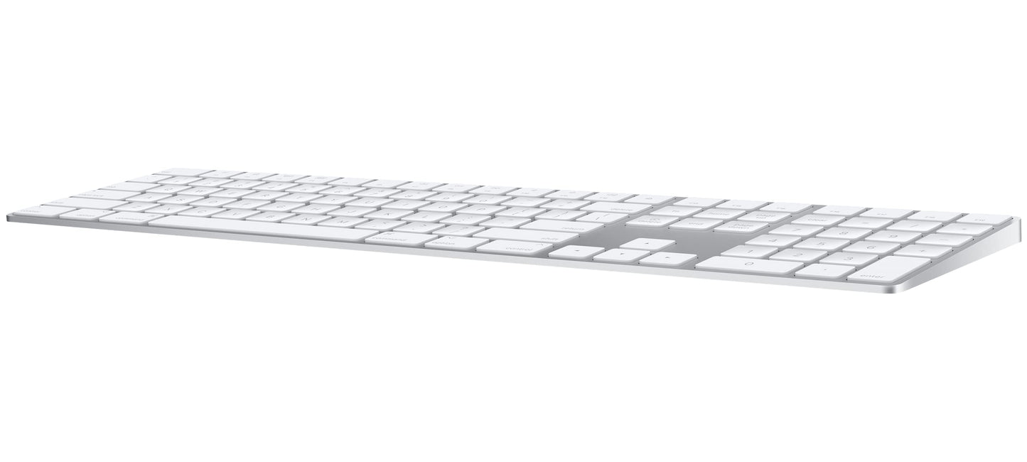 Apple Magic Keyboard With Numeric Keypad: Wireless, Bluetooth, Rechargeable. Works With Mac, Ipad, Or Iphone; Korean - White