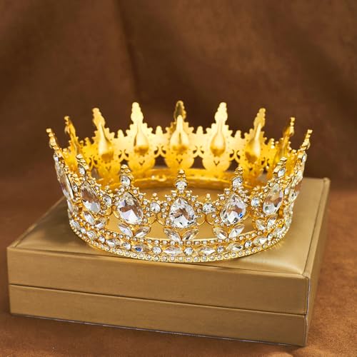YOUlDIANZI Queen Crown Rhinestone Wedding Crowns and Tiaras for Women Costume Party Hair Accessories Princess Birthday Cro...