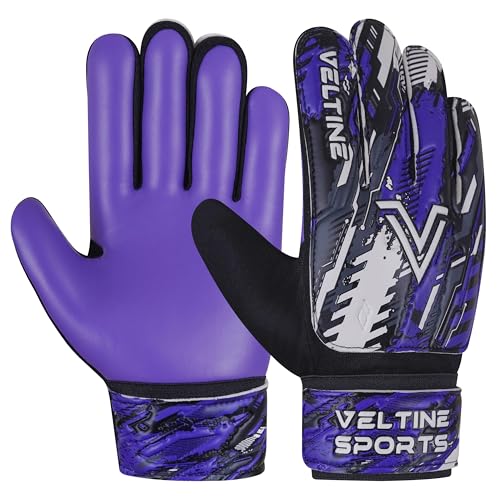 Veltine Sports Soccer Goalie Gloves for Kids Boys Children,Youth & Adult Football Goalkeeper Gloves with Double Wrist Prot...
