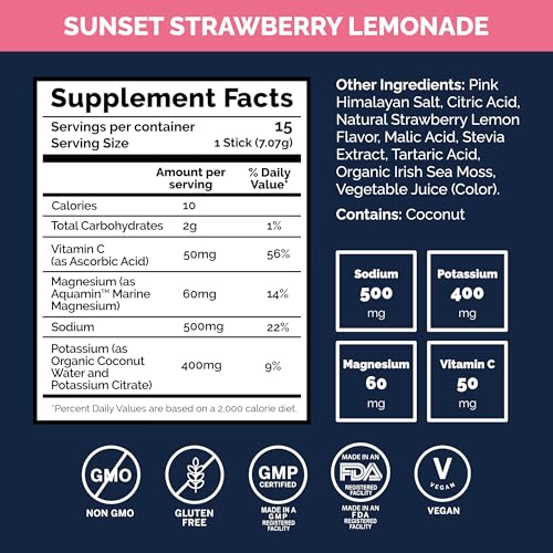 Voli Electrolytes Powder Packets | No Added Sugar Electrolyte Drink Mix for Hydration | Keto & Fasting Friendly, Natural S...