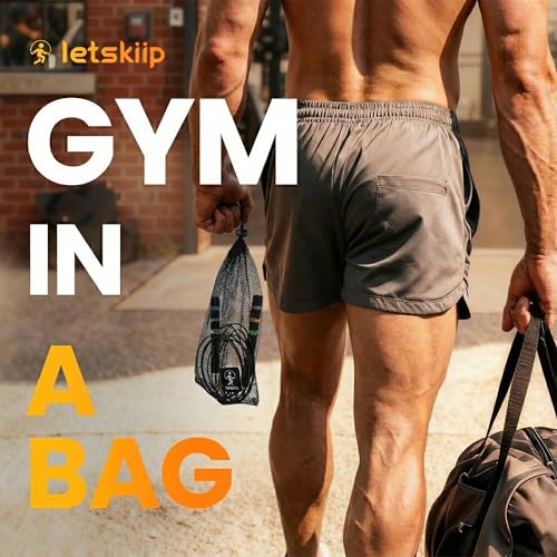 Letskiip Speed Jump Rope for CrossFit & Boxing - Secure Self-Locking Adjustable Skipping Rope for Men & Women - Anti-Slip ...