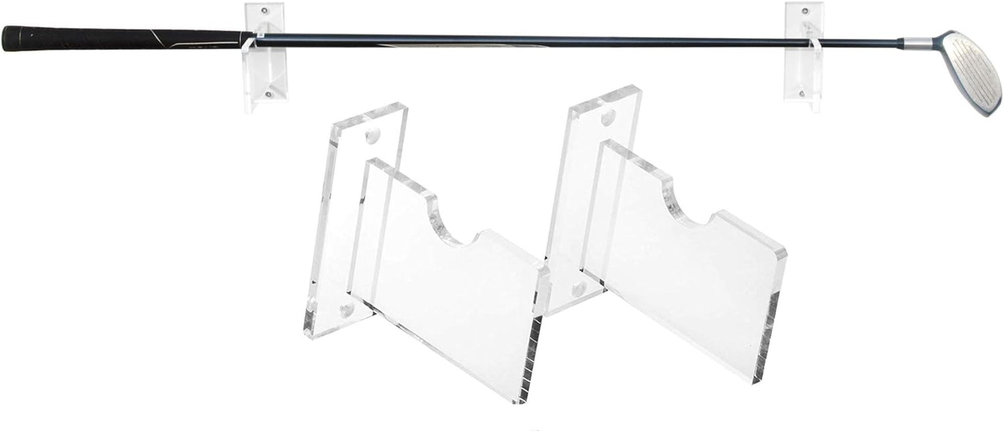 Better Display Cases Clear Acrylic Standard Single Golf Club Wall Mount Bracket