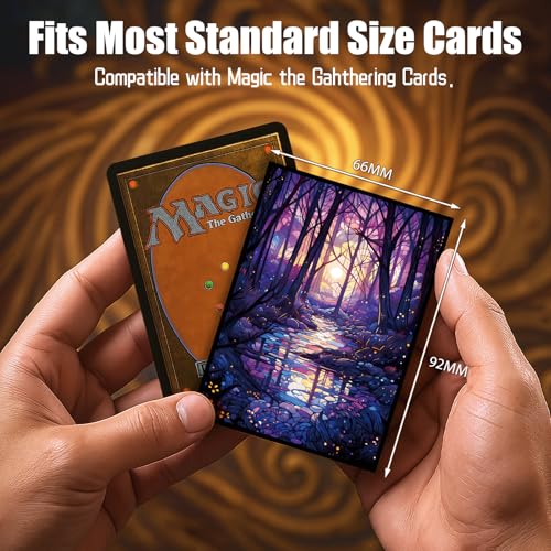 MTG Card Sleeves - Swamp - Ultra Clear Front & Matte Finish Back, 100 Count Standard Size Matte Art Sleeve for Magic The G...