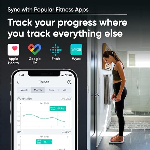 Wyze Smart Scale X - Digital Bathroom Scale for Body Weight, BMI, Body Fat, Muscle Mass, Heart Rate Monitor | ITO Glass & ...