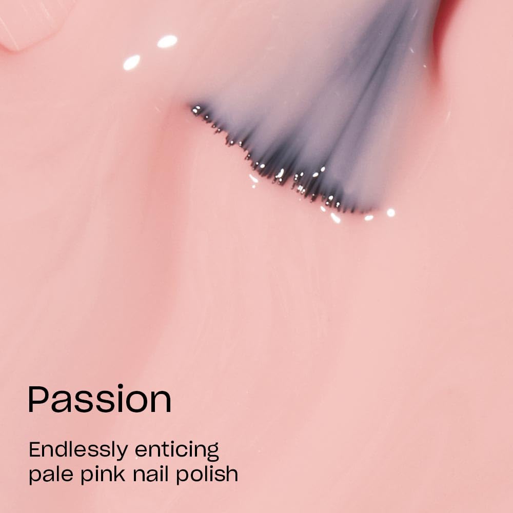 OPI Nail Lacquer Passion | Sheer Soft Pink Crme Chip Resistant Nail Polish | Vegan, Fast Drying, Streak Free