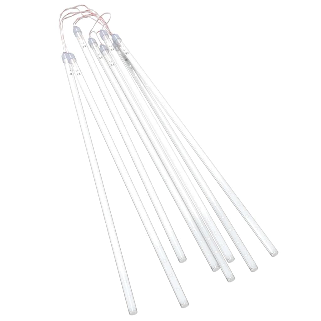 vidaXL Outdoor Indoor LED Lights | 2ft Blue | 36 LEDs per Tube | 8-Piece Energy-Efficient Weather-Resistant Lights | Model 328554