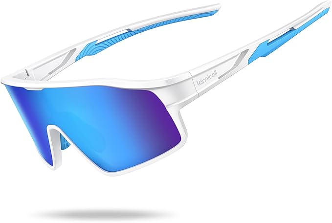 Lamicall Polarized Sport Sunglasses for Age 8-14 Kids - UV400 Protection Baseball Cycling Sun Glasses Gifts for Boys Girls