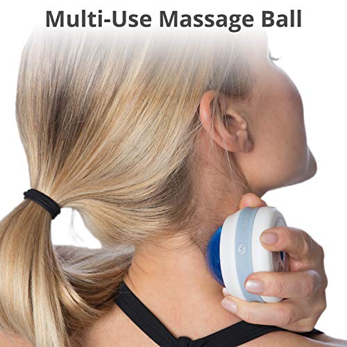 Body Back Manual Massage Roller Ball | Deep Tissue Roller & Lacrosse Ball - Hand Held Massager for Sore Muscles & Joint Pa...