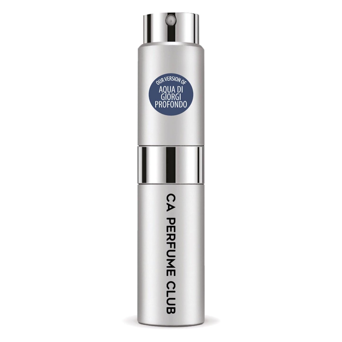 CA Perfume Impression of Aqua Di Giorgi Profondo for Men Aromatic Fougere Scent Long Lasting Cologne for Men Eau De Parfum Travel Size Refillable Atomizer Spray 0.27 Fl Oz 8ml