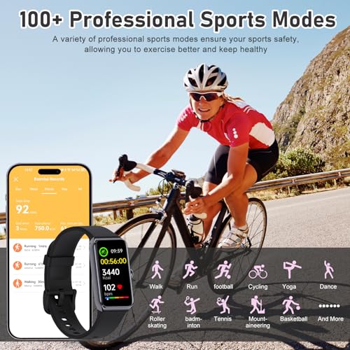 Fitness Tracker with Step Counter/Calories/Stopwatch, Activity Tracker, Health Tracker with Heart Rate Monitor, Sleep Trac...