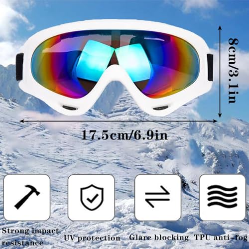 MaoMaoCha Ski Goggles for Men Women Kids Cycling Motorcycle UV Protection Goggles Snowboard Glasses for Youth Adult Teens ...