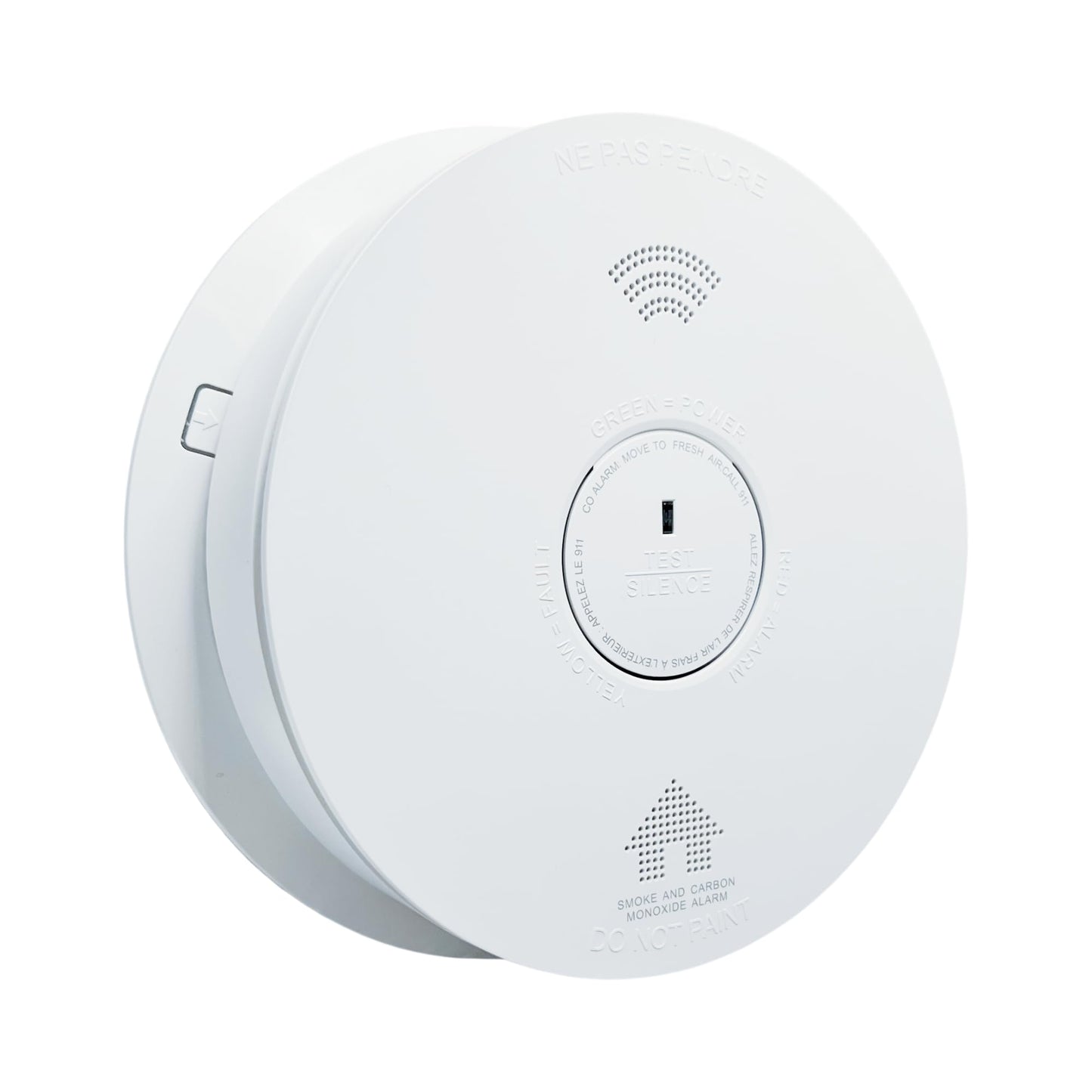 AH Lighting AH886F Combo Smoke & Carbon Monoxide Alarm, Voice Alarm System, Interconnect Hardwired, Combo Alarm, 10-Year Battery Powered, Led Warning Light Indicator (1)
