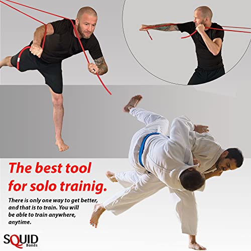 SQUID BANDS, Wrestling, Jiu Jitsu, Judo, Grappling, MMA, Boxing, Muay Thai, Solo Training, Resistance Band