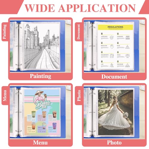 200 Pack Sheet Protectors 8.5 x 11 inch Clear Page Protectors for 3 Ring Binder, Plastic Sleeves for Papers, Document