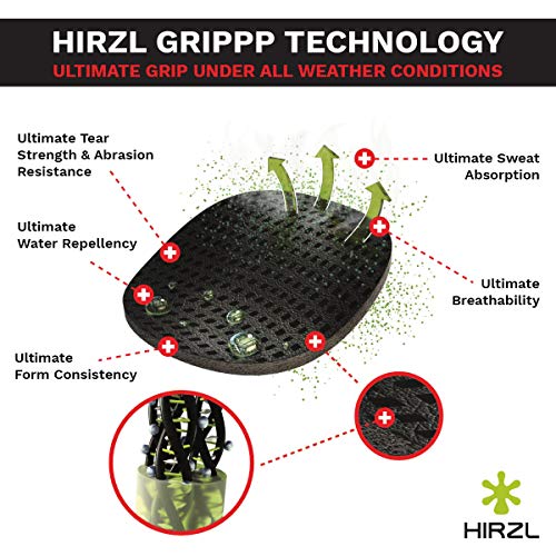 HIRZL Grippp Tour SF 2.0 Leather Bike Gloves, Short Finger, Breathable, Foam Padded, Anti-Slip, Sweat and Water Resistant,...
